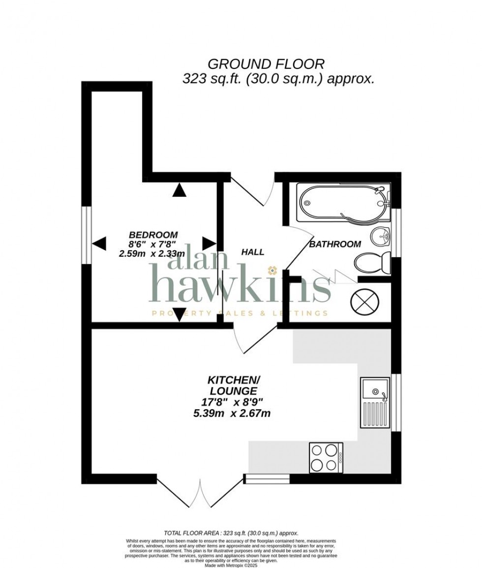 Floorplan for Hooks Hill Apartments, Purton