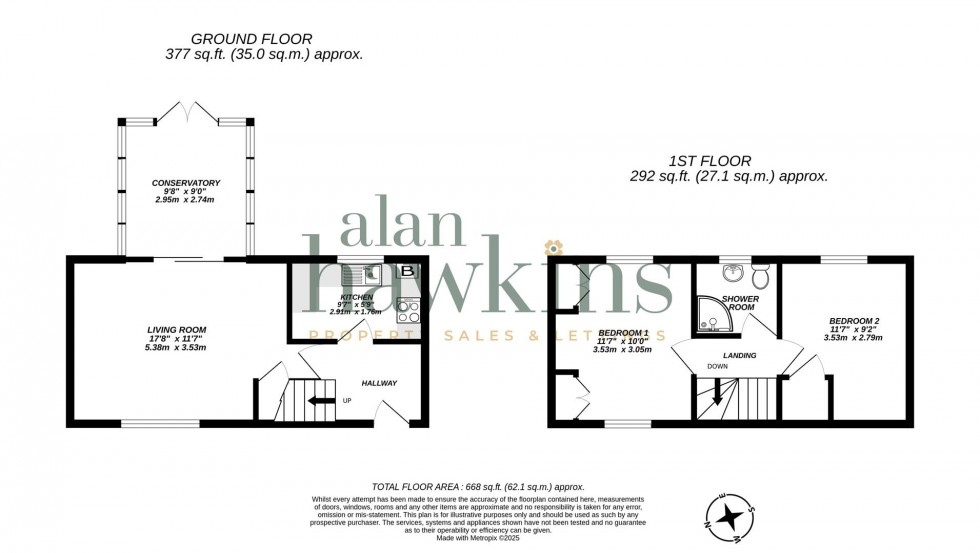 Floorplan for Badger Close, Royal Wootton Bassett