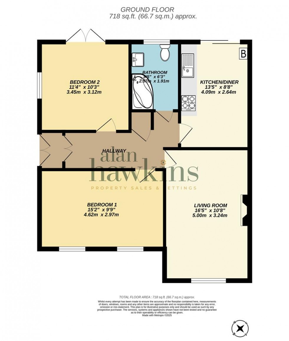 Floorplan for Deben Crescent, Swindon