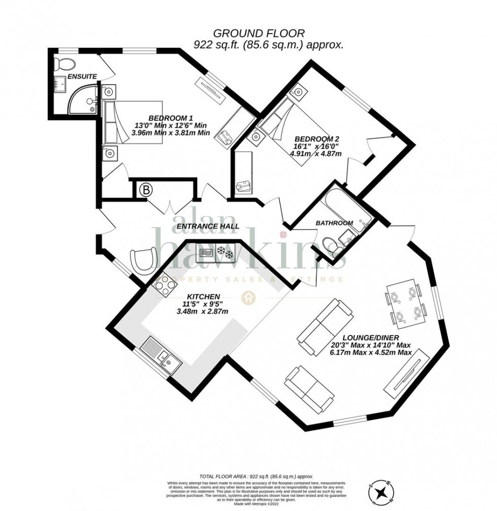 Floorplan for 40 Wiltshire Crescent, Royal Wootton Bassett