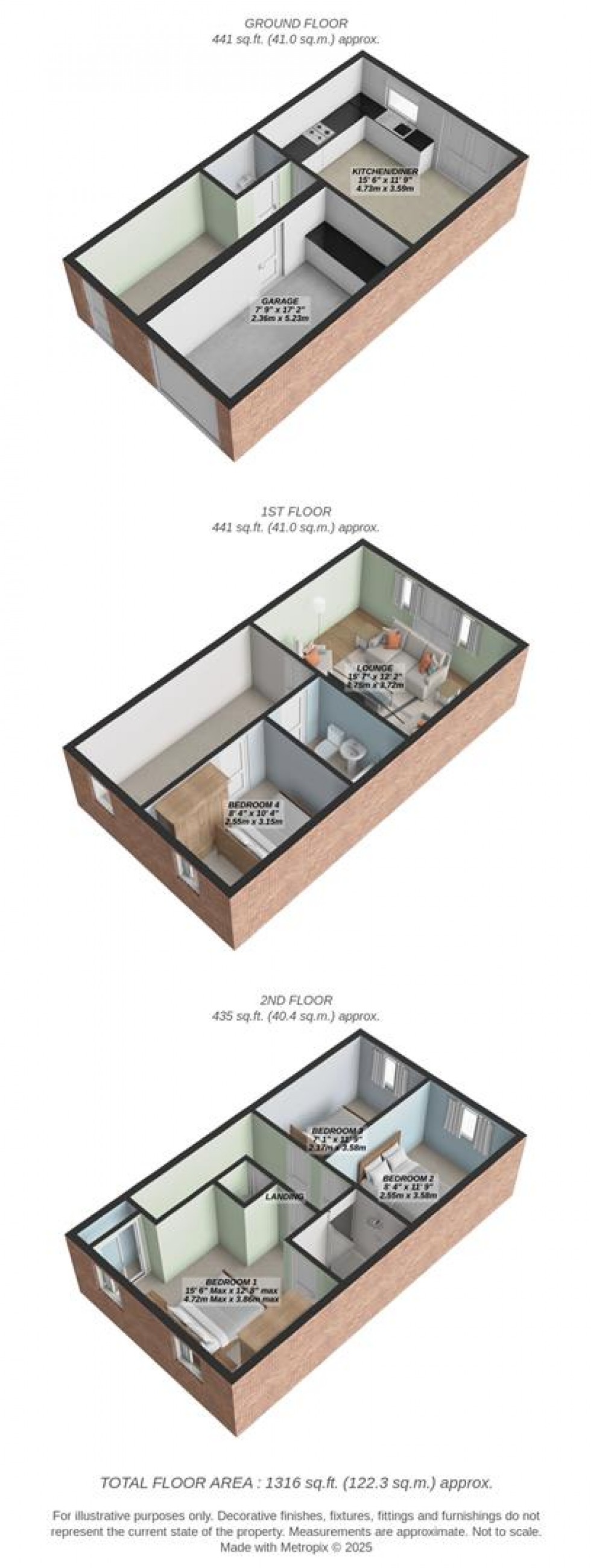 Floorplan for Blain Place, Royal Wootton Bassett
