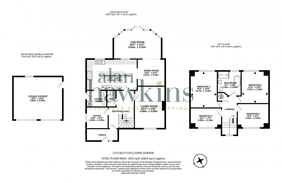 Floorplan for Broadacres, Broad Town