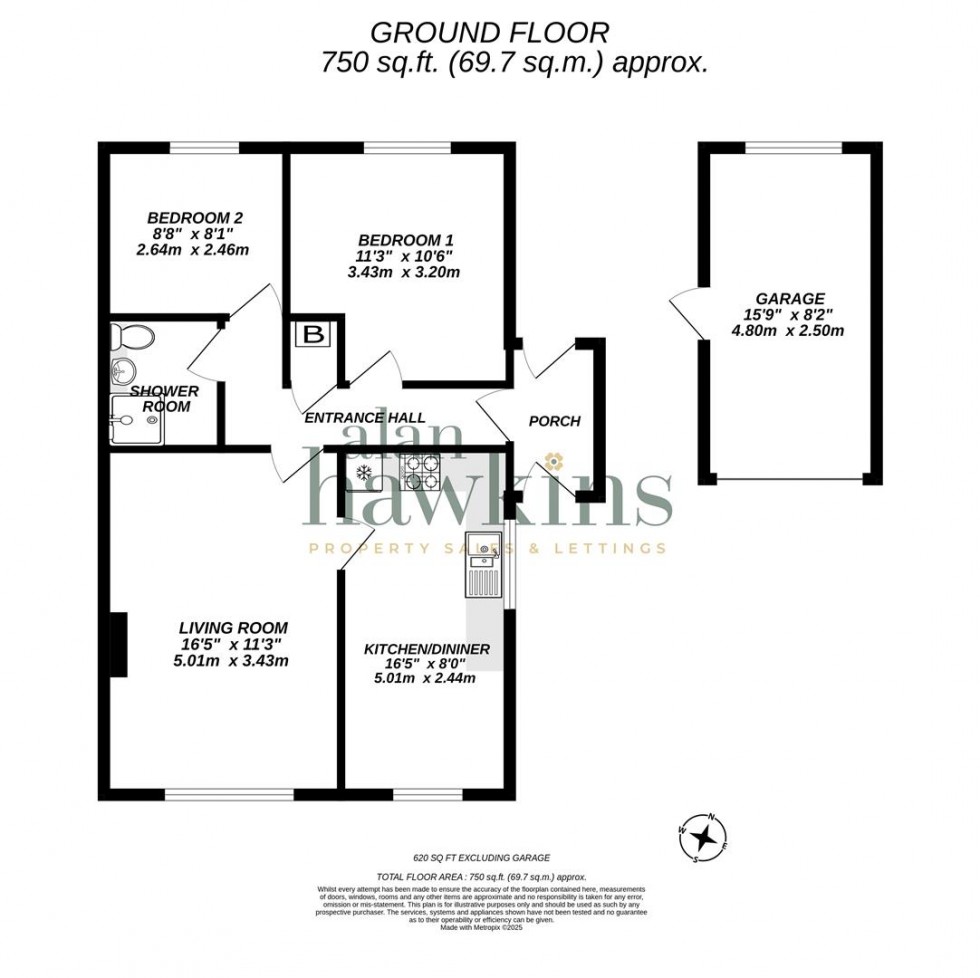 Floorplan for Gainsborough Avenue, Royal Wootton Bassett