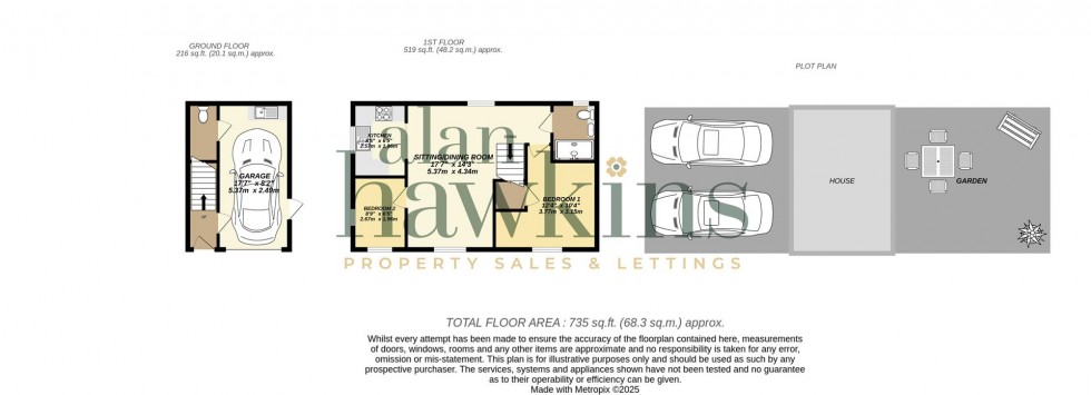 Floorplan for Barrow Close, Royal Wootton Bassett