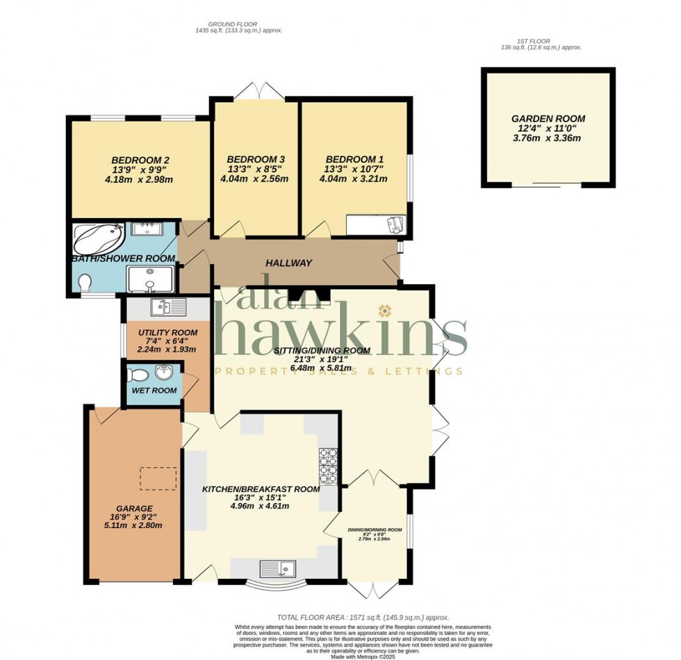 Floorplan for Honeyhill, Royal Wootton Bassett