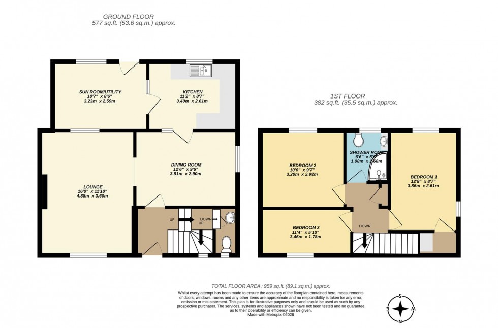 Floorplan for Vale View, Royal Wootton Bassett