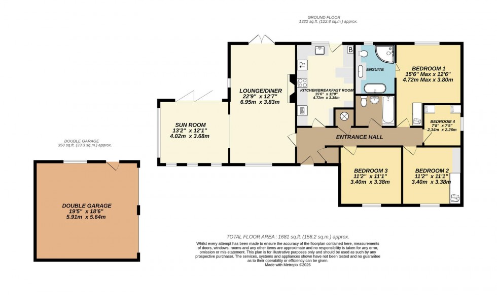Floorplan for Hales Close, Lyneham