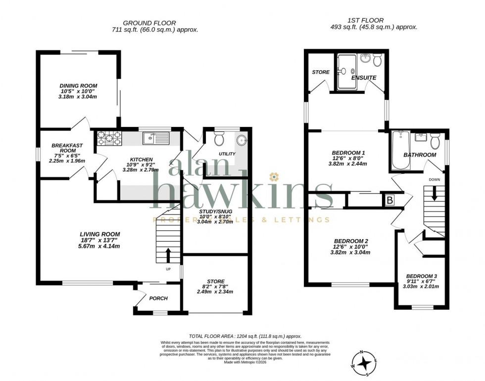 Floorplan for Briars Close, Royal Wootton Bassett