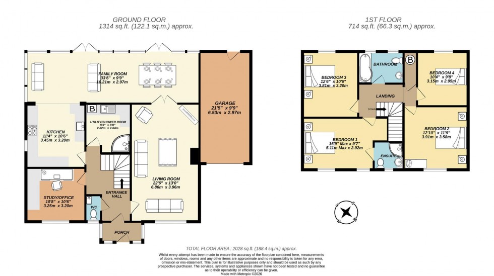 Floorplan for Boundary Close, Bradenstoke, Chippenham
