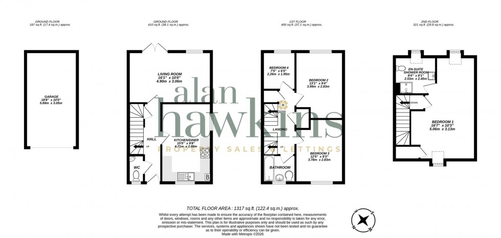 Floorplan for Buxton Way, Royal Wootton Bassett SN4 8