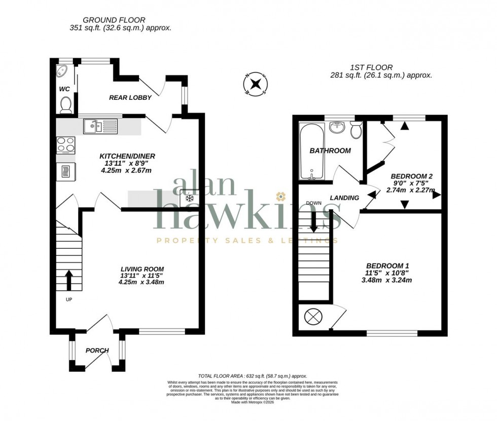 Floorplan for Eastfield, Ashton Keynes, Swindon SN6 6