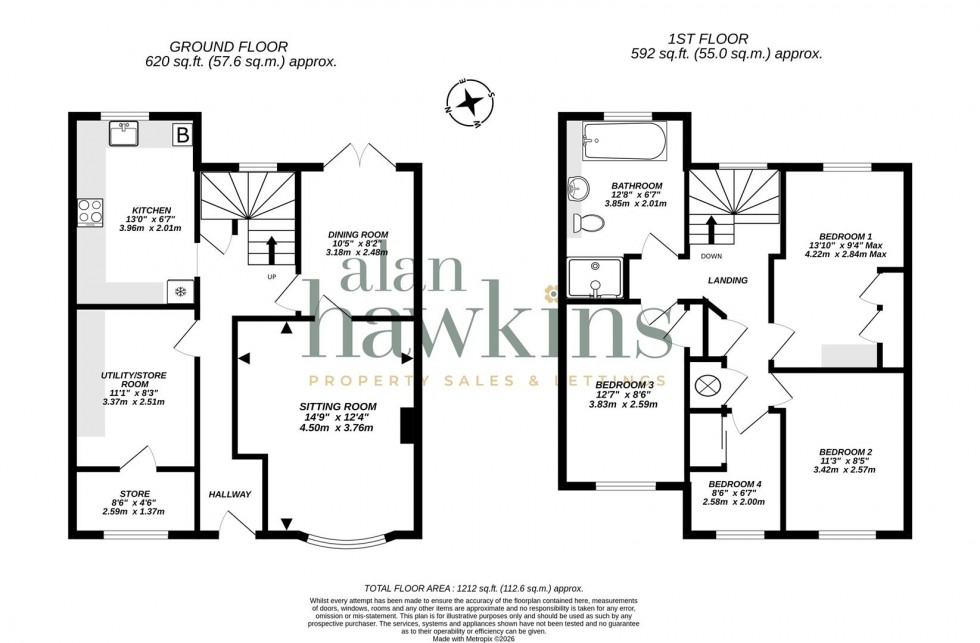 Floorplan for Garraways, Royal Wootton Bassett