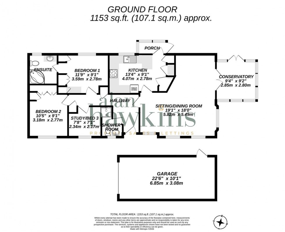 Floorplan for Lillybrook Estate, Lyneham SN15 4