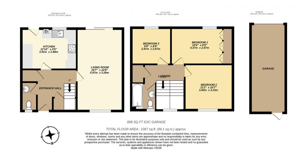 Floorplan for Austen Crescent, Swindon