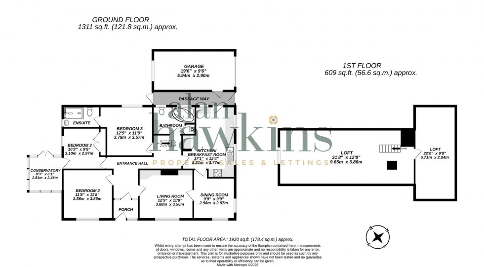 Floorplan for Longleaze, Royal Wootton Bassett