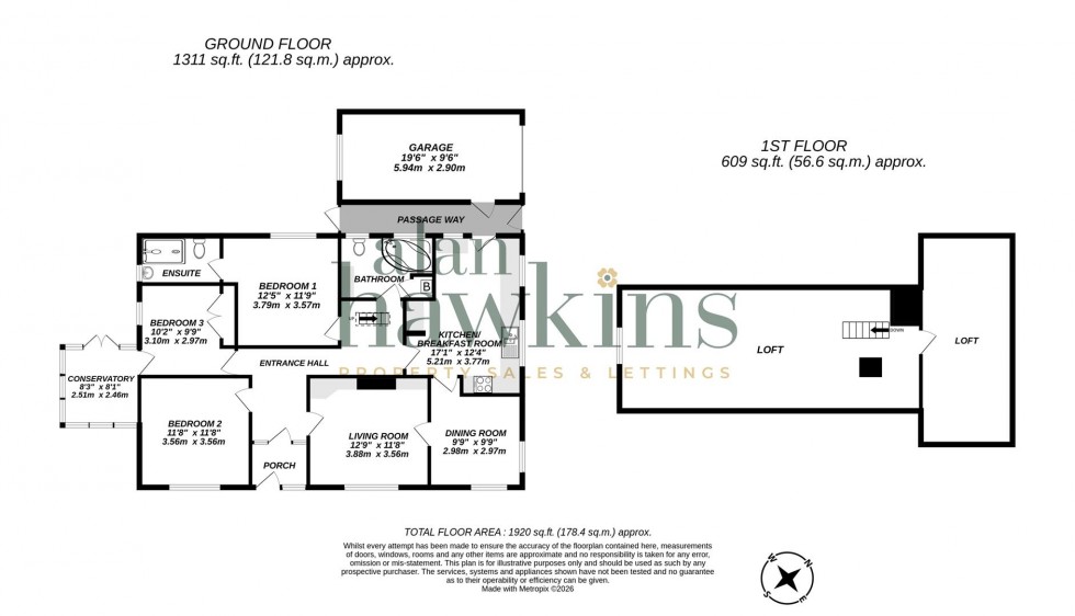 Floorplan for Longleaze, Royal Wootton Bassett