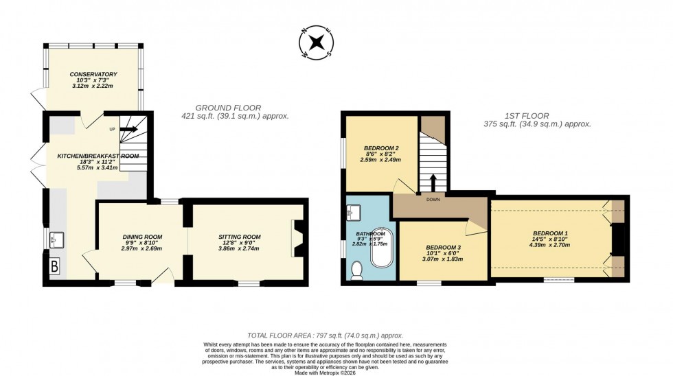 Floorplan for Blunsdon Road, Haydon Wick, Swindon