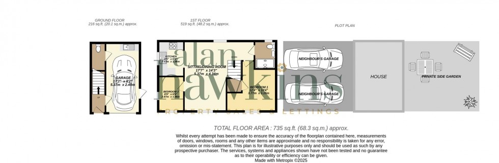 Floorplan for Barrow Close, Royal Wootton Bassett