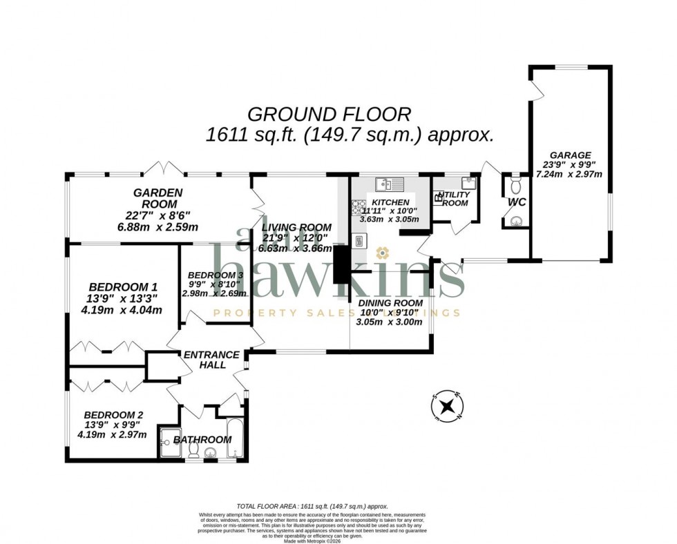 Floorplan for Chestnut Springs, Lydiard Millicent, Swindon