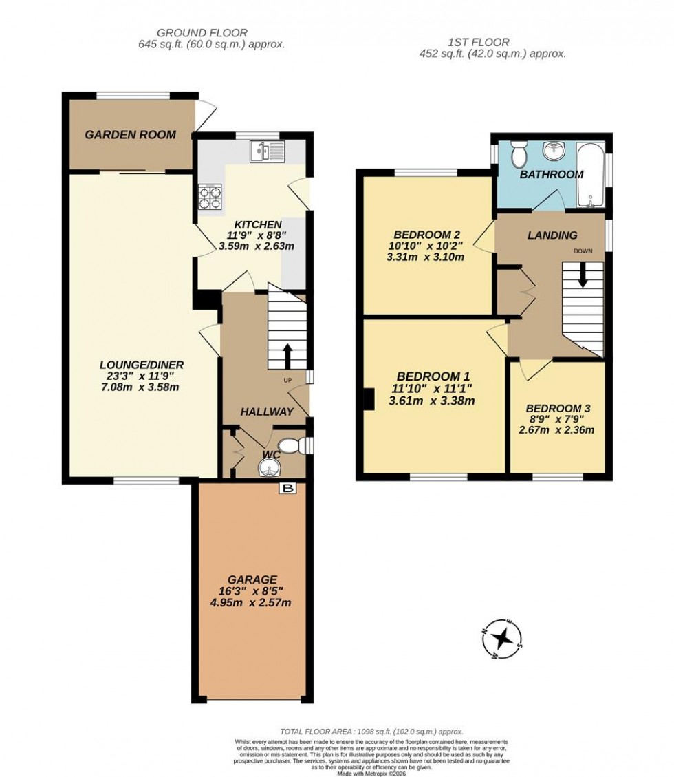 Floorplan for Eastwood Avenue, Royal Wootton Bassett