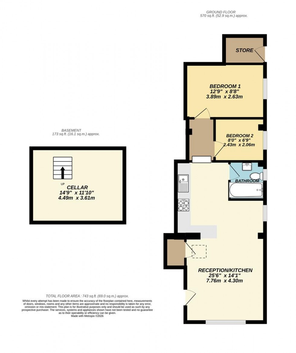 Floorplan for 70 Pavenhill, Purton, Swindon