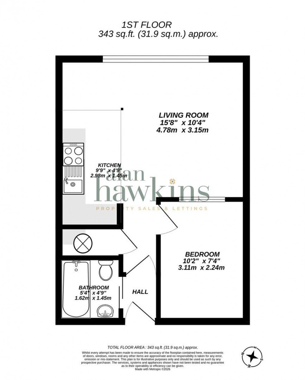 Floorplan for Marlborough Court, Royal Wootton Bassett