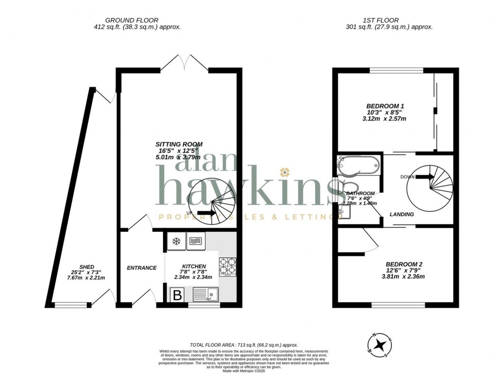 Floorplan for Pearce Close, Stratton, Swindon