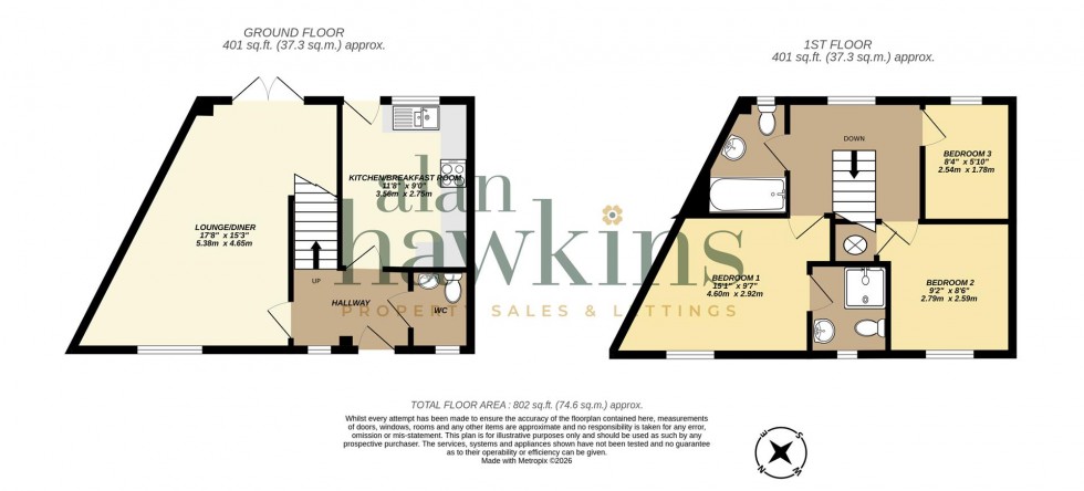 Floorplan for Sprats Barn Crescent, Royal Wootton Bassett, Swindon