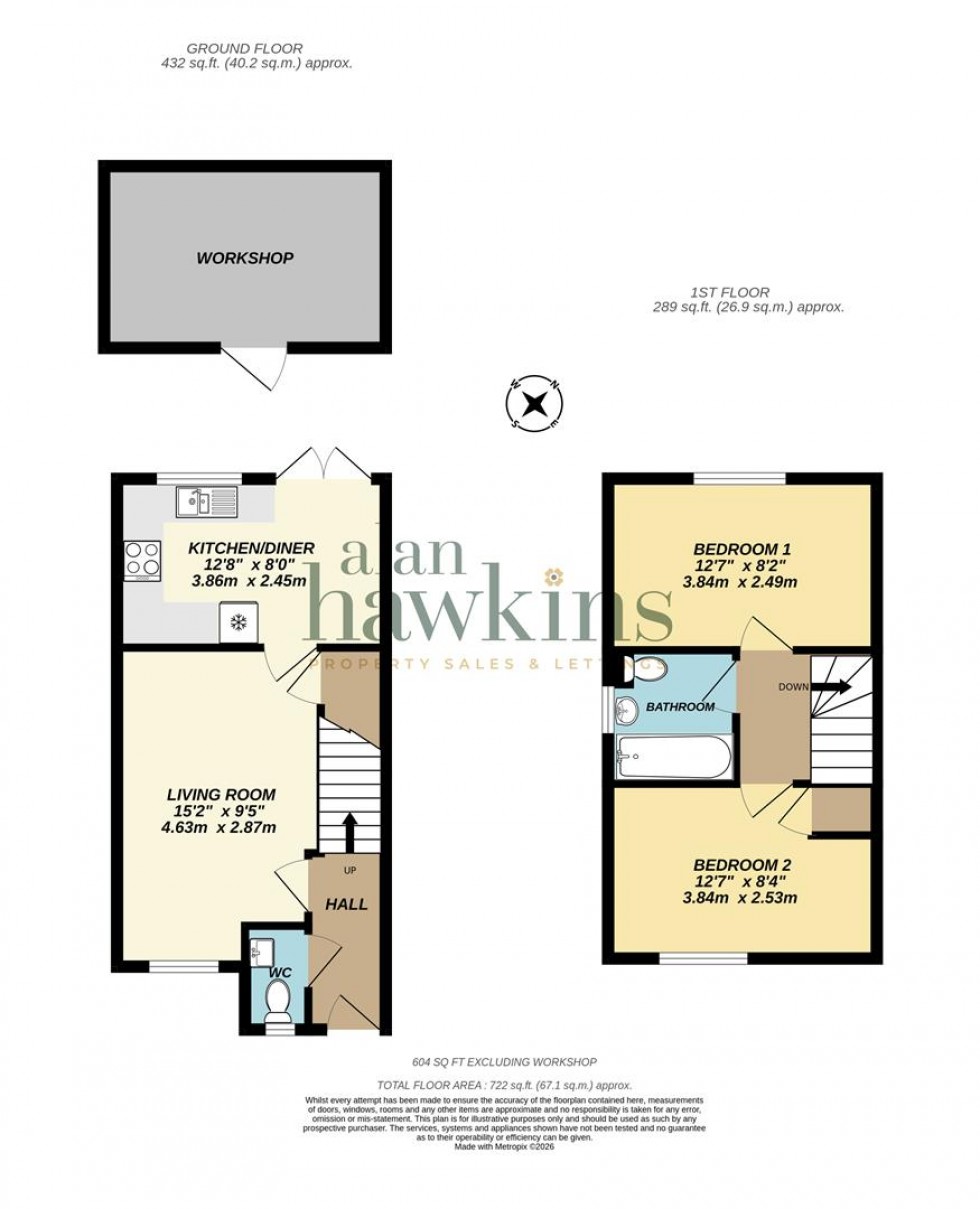 Floorplan for James Avenue, Calne SN11 8