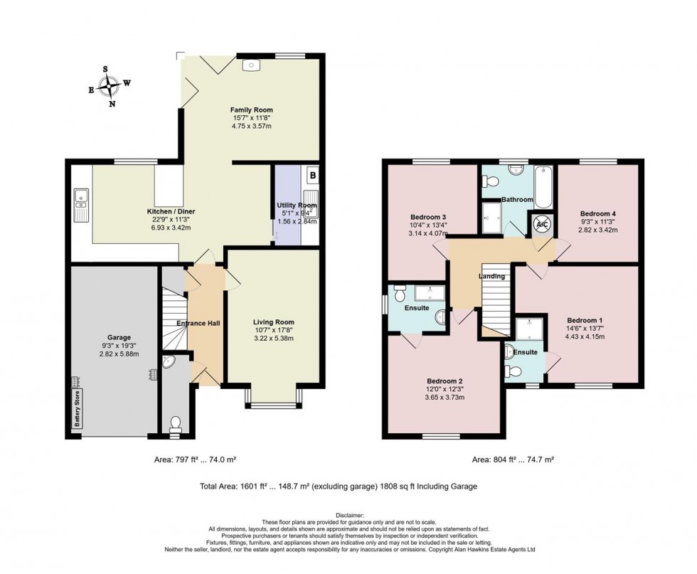 Floorplan for Evening Star, Royal Wootton Bassett, Swindon
