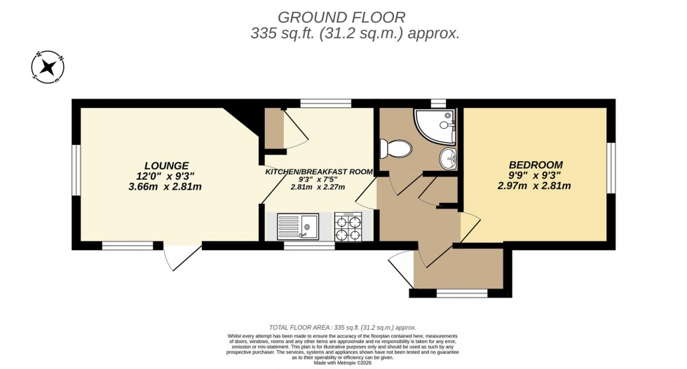 Floorplan for Rope Yard, Royal Wootton Bassett.