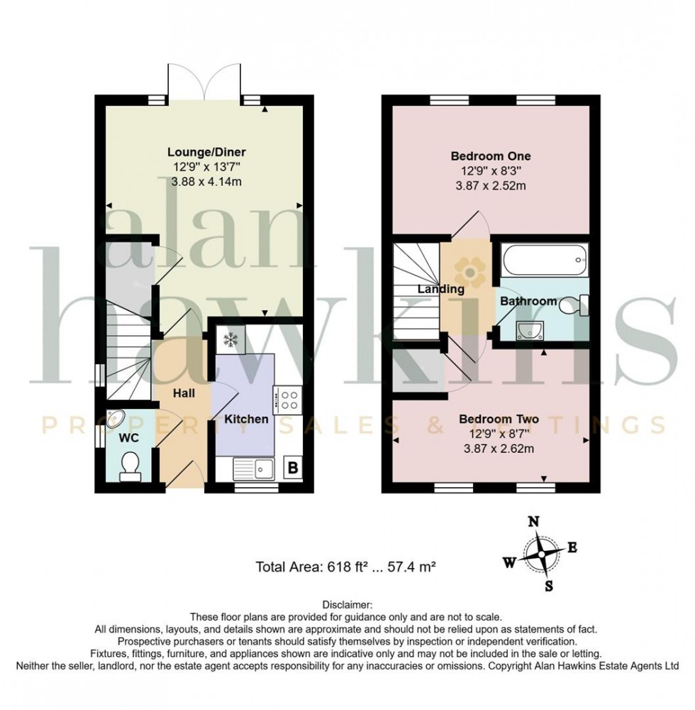 Floorplan for Dew Way, Calne SN11 8