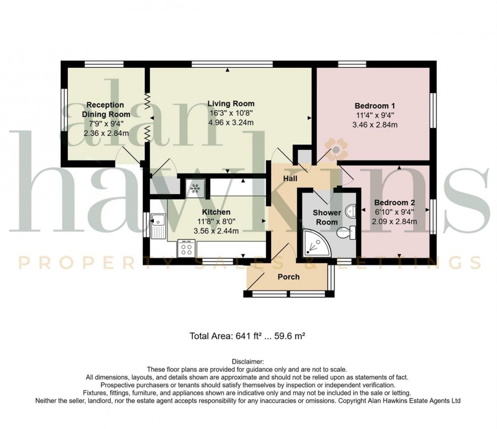 Floorplan for Bungalow Caravan Park, Bradenstoke SN15 4