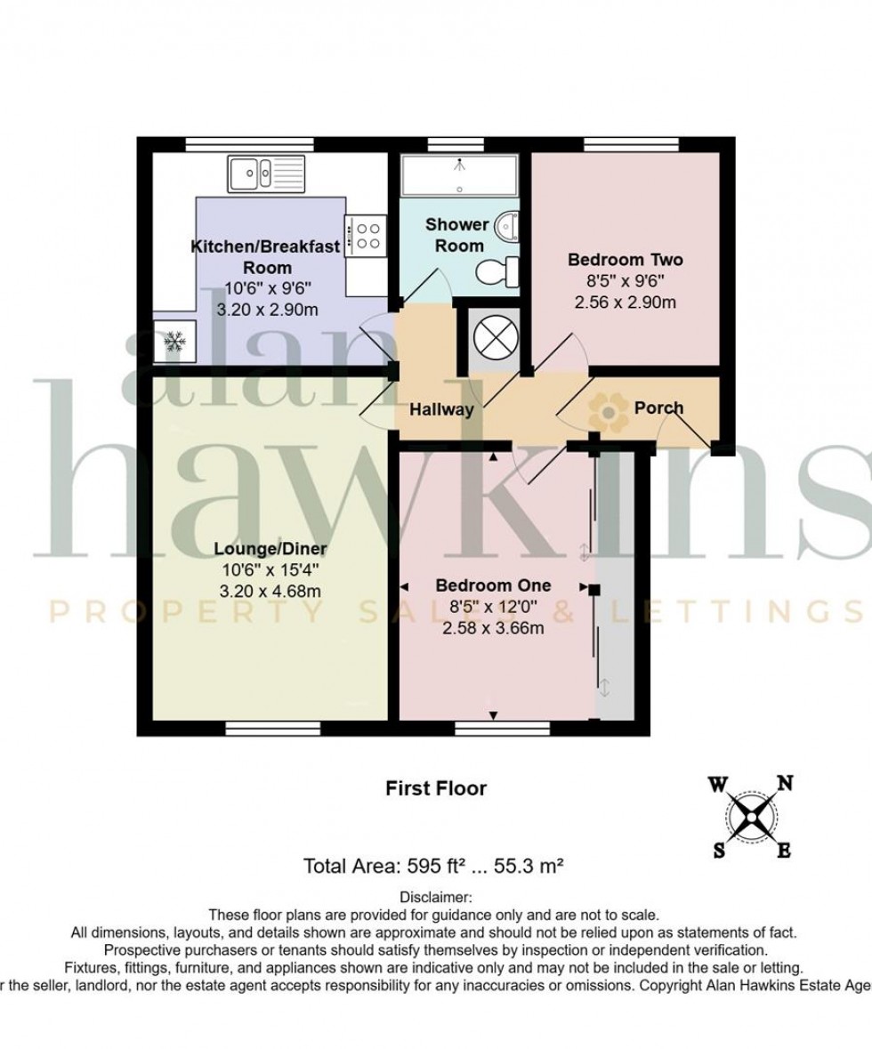 Floorplan for Kimmeridge Close, Swindon SN3 3